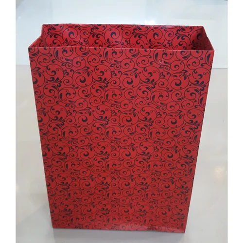 ساک دستی کاغذی بزرگ ، طرح رنگی قرمز