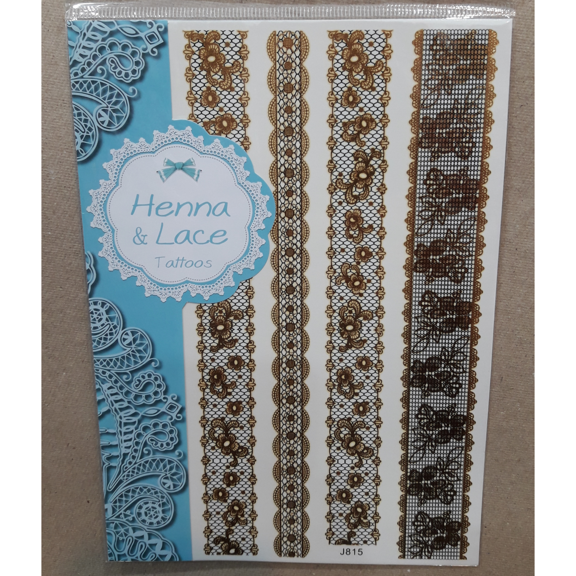 برچسب تاتو موقت هندی ، J815