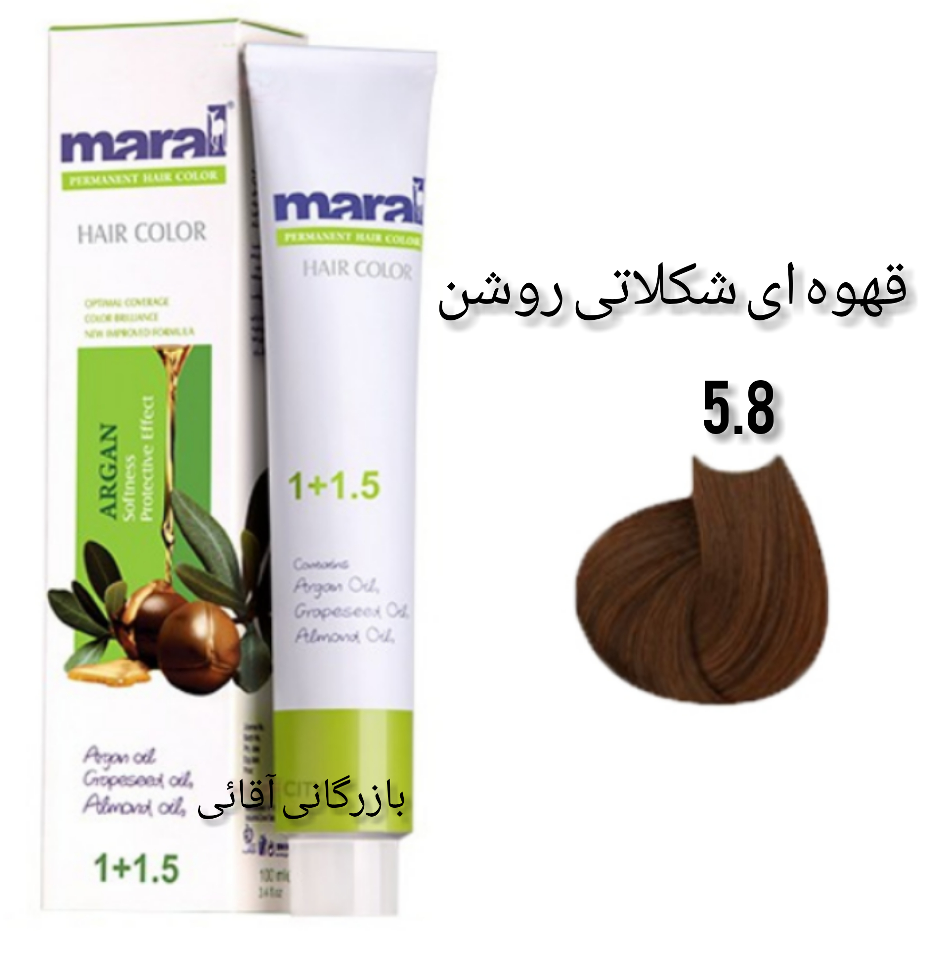 رنگ موی ۱۰۰ میل مارال قهوه ای شکلاتی روشن ۵.۸ عمده