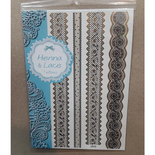 برچسب تاتو موقت هندی ، J809