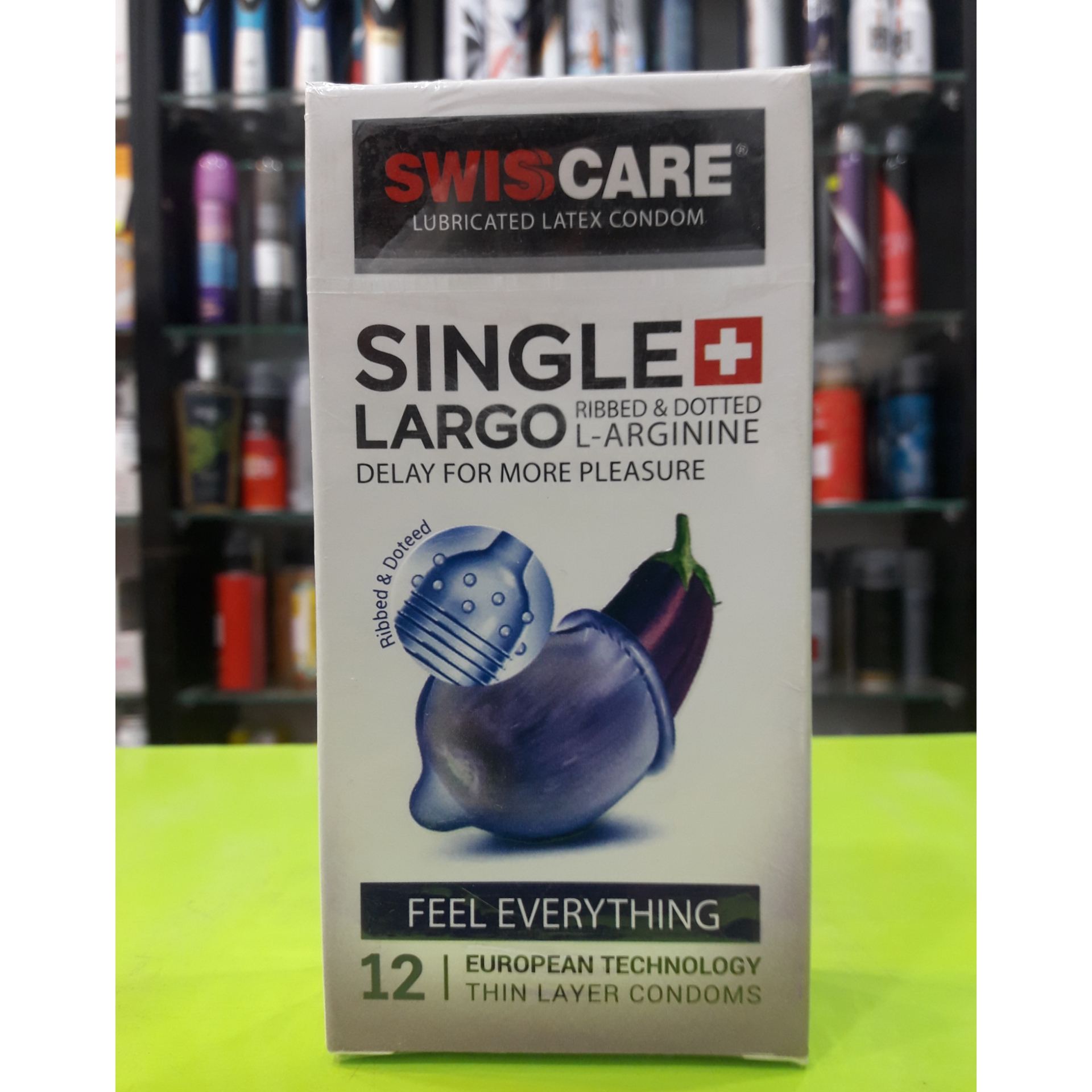 کاندوم تاخیری و بزرگ کننده +SWIS CARE