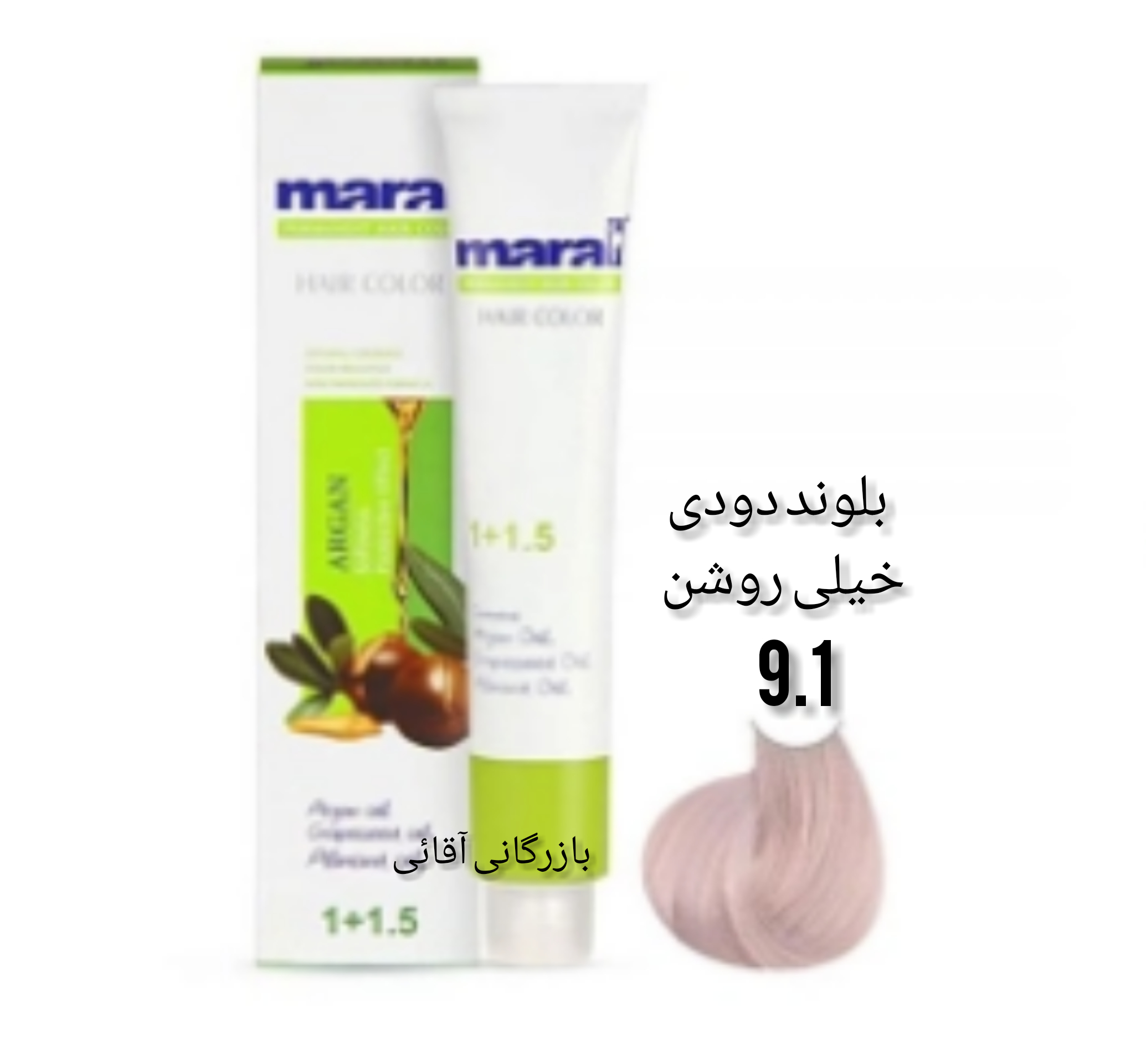 رنگ موی ۱۰۰ میل مارال بلوند دودی خیلی روشن ۹.۱ عمده