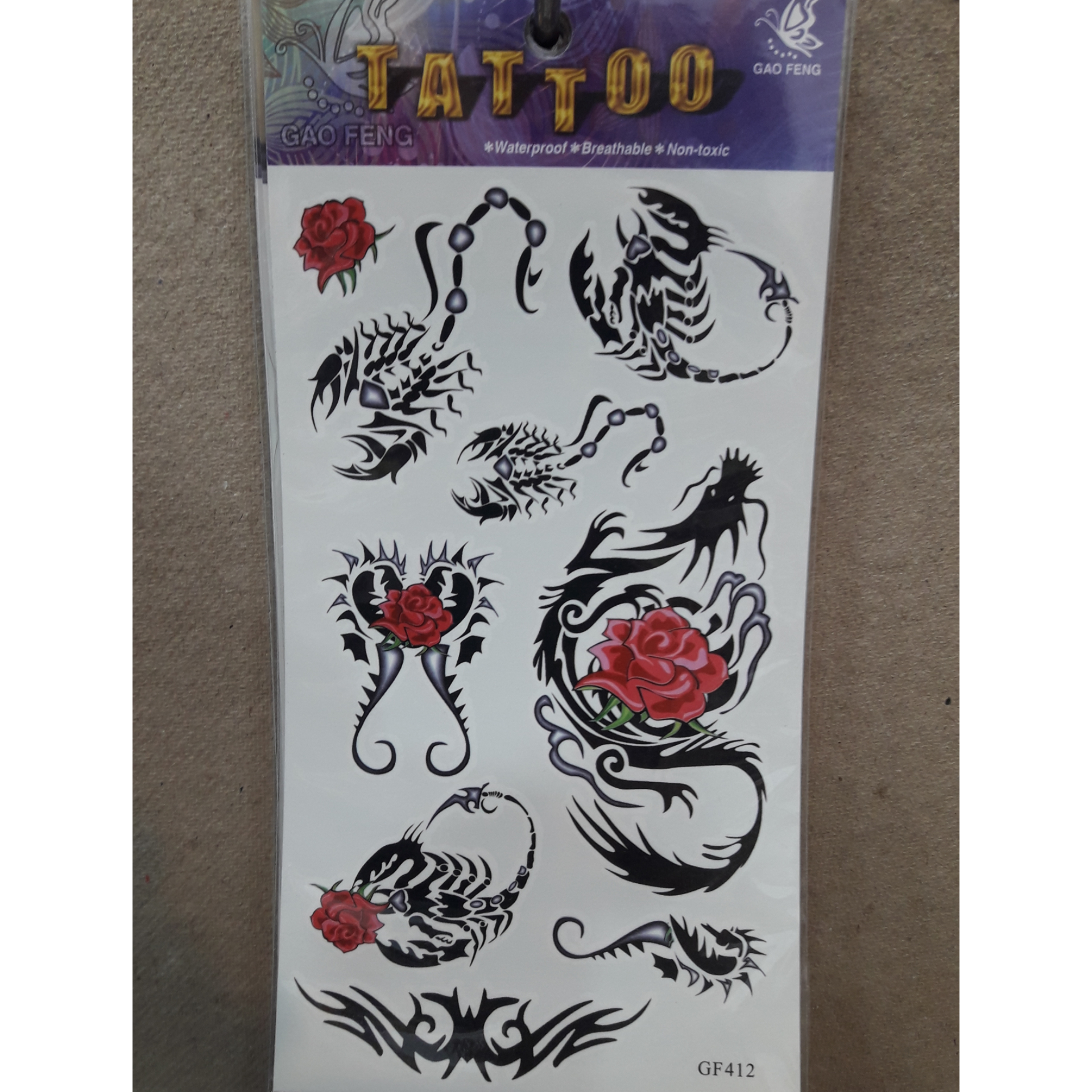 برچسب تاتو موقت ، GF412