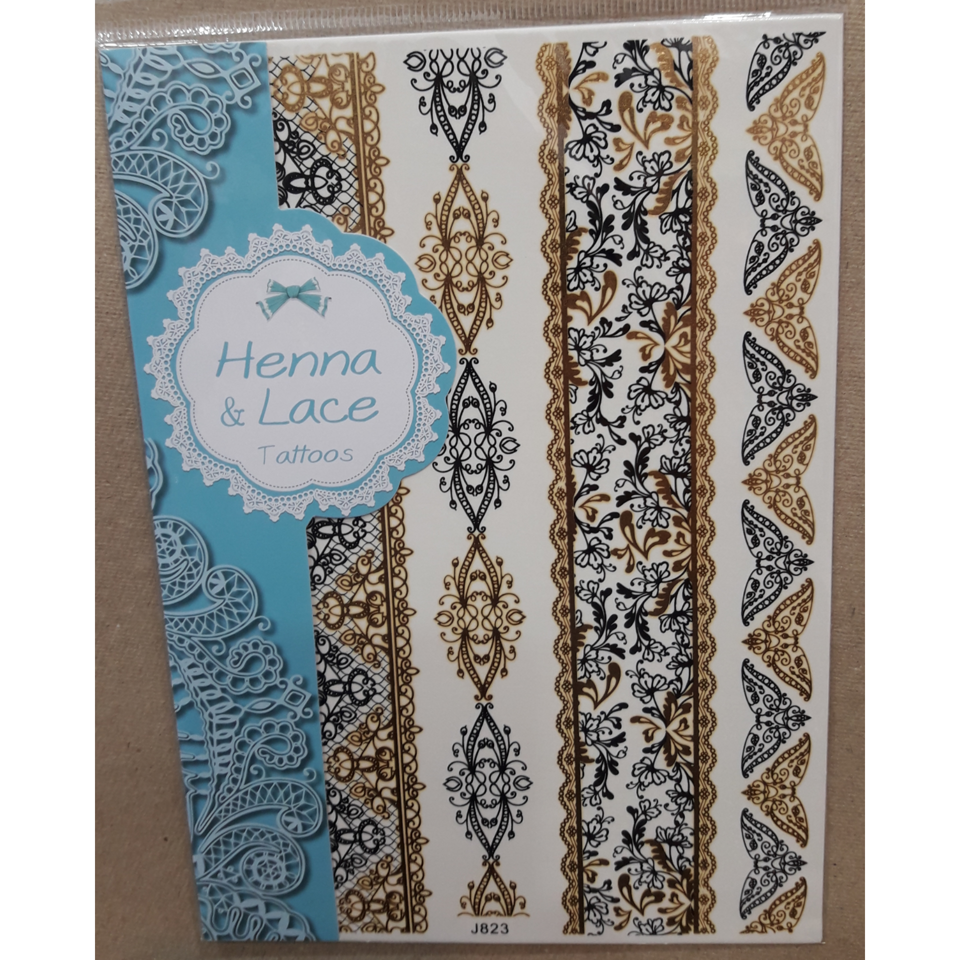 برچسب تاتو موقت هندی ، J823