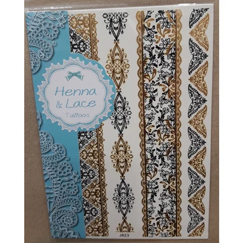 برچسب تاتو موقت هندی ، J823