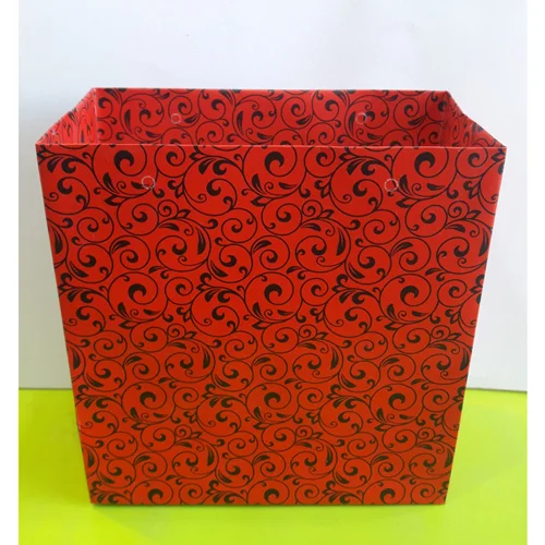 ساک دستی کاغذی متوسط ، طرح رنگی قرمز