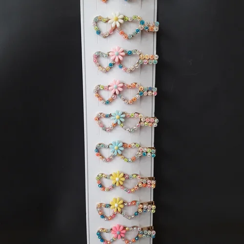 گیره مو ۷رنگ ، طرح عینک عمده ۱۰ عددی