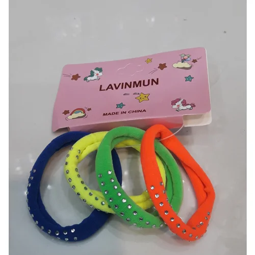 کِش مو حوله ای نگین دار روشن ، عمده ۴۸ عددی