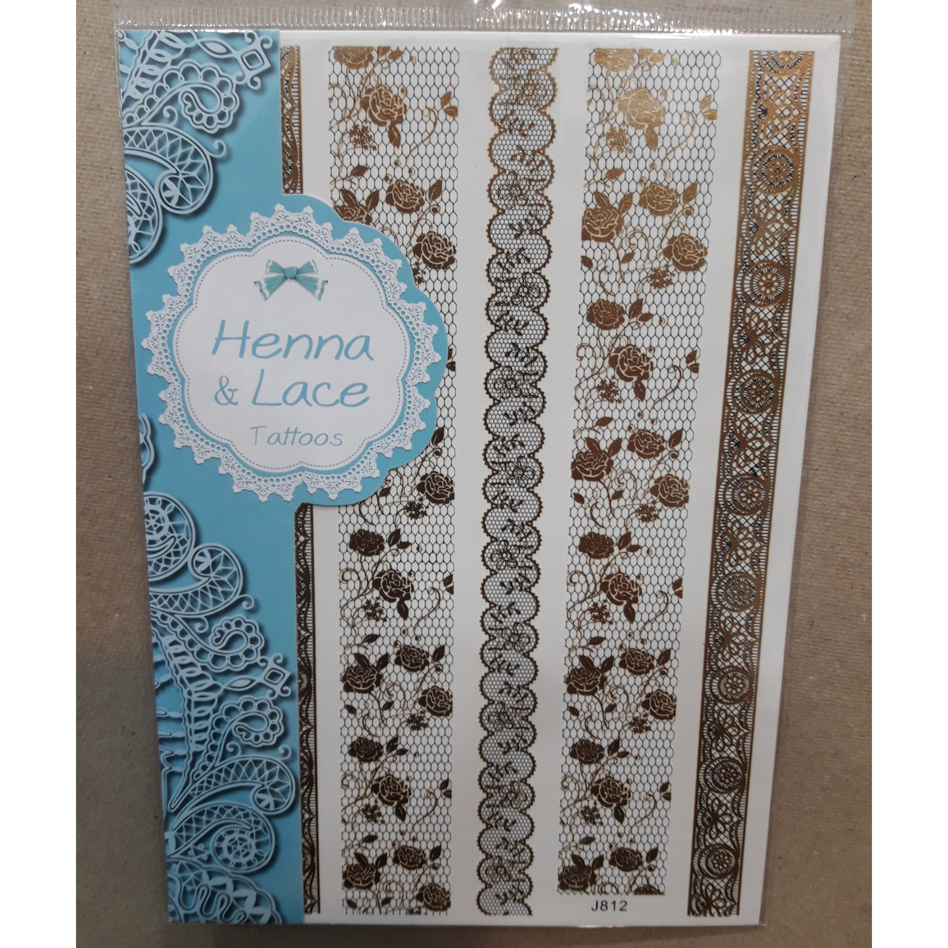 برچسب تاتو موقت هندی ، J812