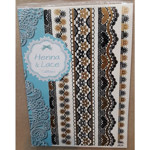 برچسب تاتو موقت هندی ، J824