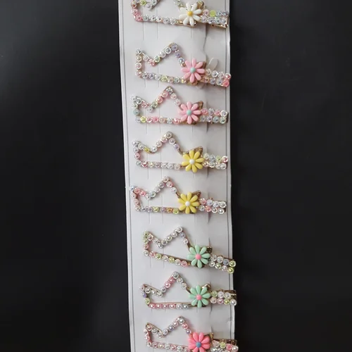 گیره مو ۷رنگ ، طرح زیگزاگ عمده ۱۰ عددی