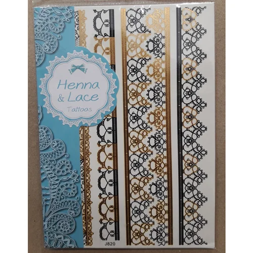 برچسب تاتو موقت هندی ، J820