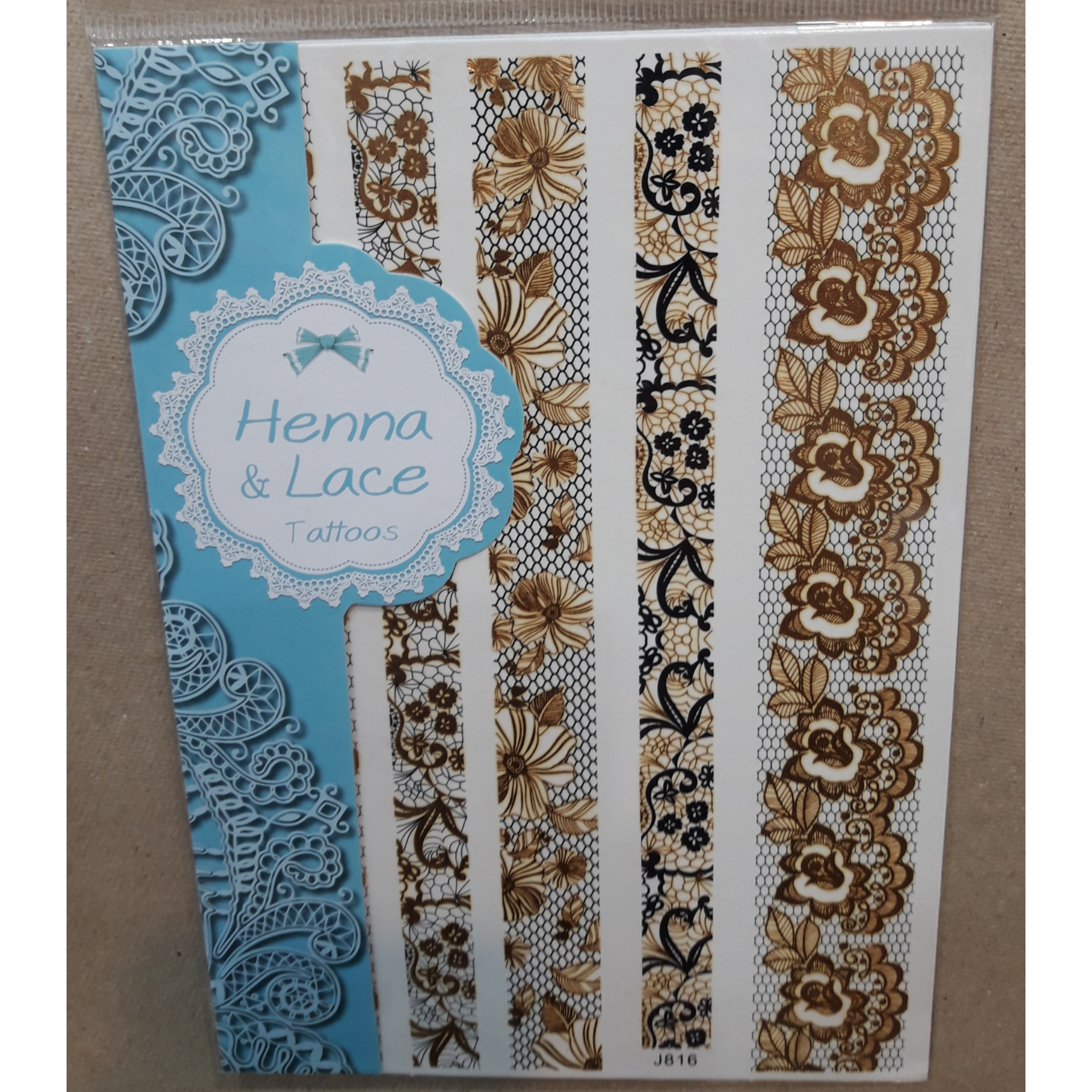 برچسب تاتو موقت هندی ، J816